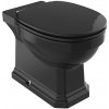 Roca Carmen wc misa stojace bez oplachovacieho kruhu čierna lesklá A3440A9560