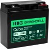 GREEN CELL Batéria AGM VRLA 12V | 18Ah | pre UPS, alarmy, hračky a iné