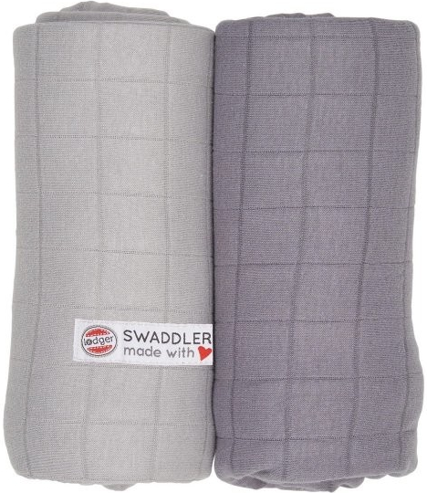 Lodger Swaddler Solid Mist Donkey 2 ks