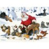 COBBLE HILL Rodinné puzzle Santa so zvieracími priateľmi 350 dielikov
