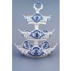 Cibulák – Etažér 3-dielny 5-hranný 19/24/28 cm – originál cibuľový porcelán 1. akosť