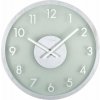 Nástenné hodiny Frosted Wood biele