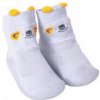 Ponožky s gumenou podrážkou na učenie chôdze či kúpanie SIVÁ
