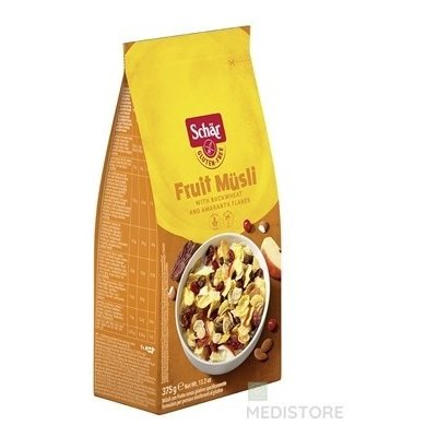 Schär Fruit Müsli bezgluténové müsli s ovocím, 1x375 g