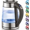 RÝCHLOVARNÁ KANVICA LUND 2200 W LED 1,7 L, SKLENENÁ