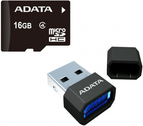 ADATA microSDHC 16GB class 4 AUSDH16GCL4-RM3BKBL