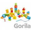 Triedenie tvarov na šnúrke - Hape