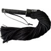 ROUGE Long Suede Flogger Leather Handle Black