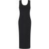 SF (Skinnifit) Dámske letné midi šaty - Čierna | XL