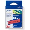 TZE-441, červená/čierna, 18 mm - páska BROTHER TZ441 čierne písmo, červená páska Tape (18mm) (TZE441)