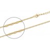 Sofia Strieborná retiazka pozlátená žltým zlatom R-SIN030YG