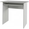 Kondela VERNER NEW BI 0000185335 - PC stôl biely s výsuvnou policou