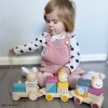 Bigjigs Toys Bigjigs Baby Drevený vláčik so zvieratkami