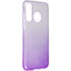 Obal / kryt pre Huawei P30 Lite transparentný / fialový - Forcell Shining