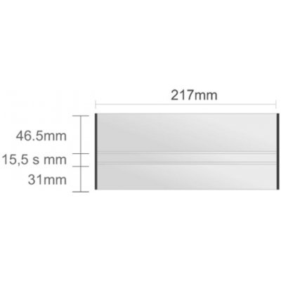Triline Ac222/BL nástenná tabuľa 217x93mm Alliance Classic /46,5+15,5s+31