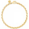 EMF Luna Link Bracelet Colour: Gold, Size: 8 inch / 20.3 cm