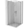 Mexen Velar L Duo, sprchový kút s posuvnými dverami 90 x 90 cm, 8mm číre sklo, chrómová, 871-090-090-02-03-01