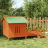 Koterec pre psa hnedý 159x120x88,5cm borovicový masív-ForU-172270