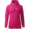 Karate EKG - Mikina dámská Cape s kapucí - 2XL ( Purpurová )