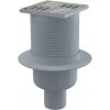 Alcadrain APV32 - Podlahová vpusť 105×105/50 mm priama, mriežka nerez, kombinovaná zápachová uzávera SMART