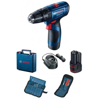 BOSCH Professional Aku kombinovaný skrutkovač GSB 120-LI, 2 akumulátory + príslušenstvo (0.601.9G8.102)