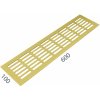 MPkovania SRL - ALFA vetracia mriežka 100 x 600 mm, 600 mm, 100 mm, ZLM - zlatá matná (C4)