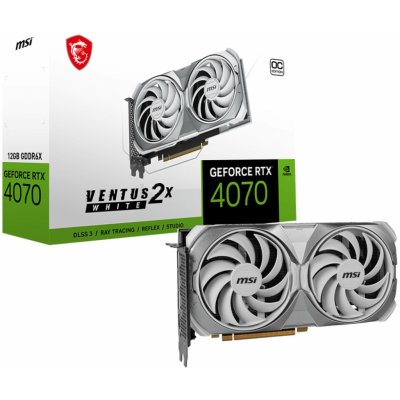 MSI GeForce RTX 4070 VENTUS 2X White 12G OC