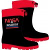 Chlapčenské gumáky Nasa čierno červená