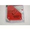 Proteco magnet úhlový rozměr 130 x 150 x 32 mm, úhly 90°-135°-90°