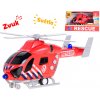 Mikro trading Helikoptéra hasiči - 20 cm - na setrvačník se světlem a zvukem