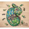 Drevené puzzle – chameleón veľkosť M - ECO WOOD ART