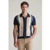 SVETER GANT COLOR BLOCKED COTTON SS POLO EVENING BLUE