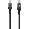 FIXED FIXDD-CC2-BK USB-C/USB-C s displejom a podporou PD, USB 2.0 100 W, 2m, černý