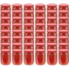 Vidaxl zavárací poháre s červenými viečkami 48ks x 230 ml