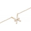 Daniel Wellington Štýlový pozlátený náhrdelník znamenia Ryby Crystal Zodiac DW00400930