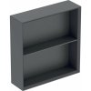 GEBERIT KÚPEĽNE Štvorcový policový diel Geberit iCon, 45cm, 46.7cm, 13.2cm, láva, 502.323.JK.1