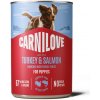 CARNILOVE Dog CAN Paté Made with Turkey & Salmon for Puppies 400 g