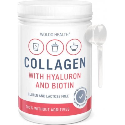 WoldoHealth Kolagen s kyselinou hyaluronovou 500 g