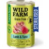 WILD FARM Prémiové bezobilné jahňacie a tuniakové krmivo 400 g - bezobilné krmivo pre sterilizované mačky