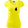 Panda vo vrecku - Dámske tričko Pure - XL ( Citrónová )