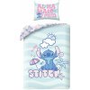 Halantex · Bavlnené posteľné obliečky Stitch - motív Život v pohode - 100% bavlna - 70x90 cm + 140x200 cm
