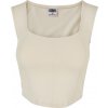 Ladies Short Corsage Top - whitesand 4XL