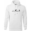 Karate EKG - Mikina pánska Cape s kapucňou - 3XL ( Biela )
