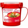 Sistema Microwave Hrnček na polievku 565 ml červená
