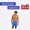 DECATHLON Pánske boardové šortky 100 Surfergirl dlhé modré M