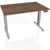Pracovný stôl Motion, PO, 2S, 140x70,5-120,5x80 cm, orech/sivá - 1 kus - 1 KS - pamäťové - 60 mesiacov - 80 cm - elektrický polohovateľný - stôl - Hobis - Motion - 140 cm - 70,5 - 120,5 cm - orech/siv