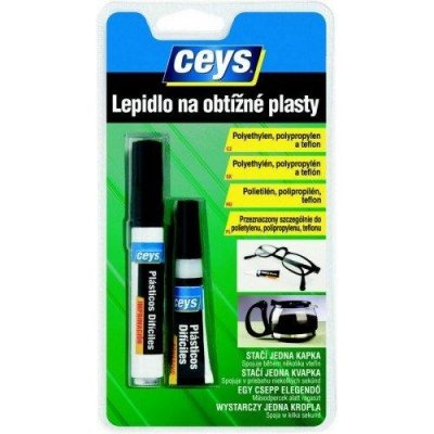 Ceys Lepidlo na obtiažné plasty 3g