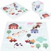 EcoToys Veľká podložka Puzzle z EVA peny Farma 21 ks