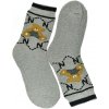 Dámske bavlnené ponožky TeddyBear sivé