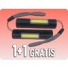 KAMAR LED mini baterka nabíjateľná, 3W XPE +1W COB, 120lm+100lm, 400mAh, 3 módy, 1+1 zadarmo! [LA0205]